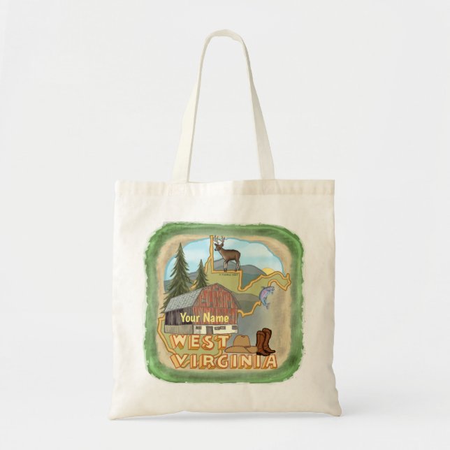 West Virginia Tote Bag (Front)