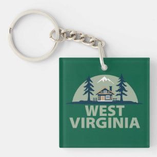 West Virginia, United States of America Keychain