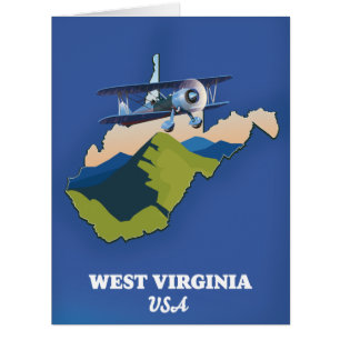 West Virginia USA map