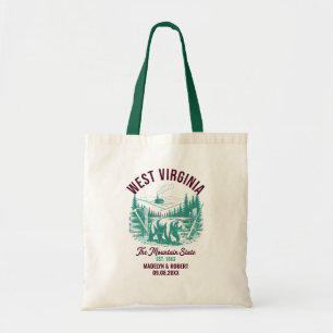 West Virginia Wedding Welcome Bag, State Love Tote Bag