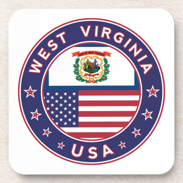 West Virginia, West Virginia sticker, phone case Coaster (Front)