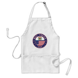 West Virginia, West Virginia sticker, phone case Standard Apron