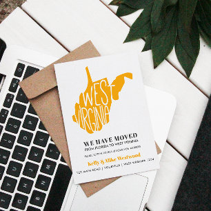 WEST VIRGINIA  We've moved New address New Home    Postcard