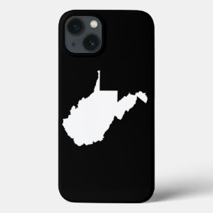 West Virginia White and Black iPhone 13 Case