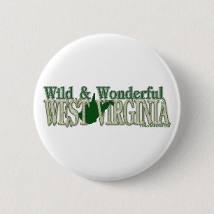 West Virginia Wild and Wonderful_2 2 Inch Round Button