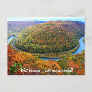 West Virginia Wild and Wonderful postcard
