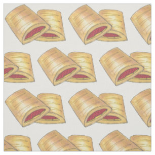 West Virginia WV Pepperoni Roll Snack Junk Food Fabric