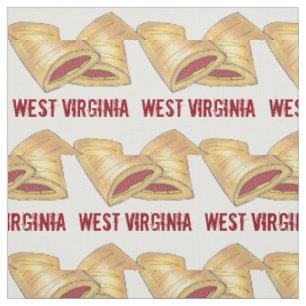 West Virginia WV Pepperoni Roll Snack Junk Food Fabric