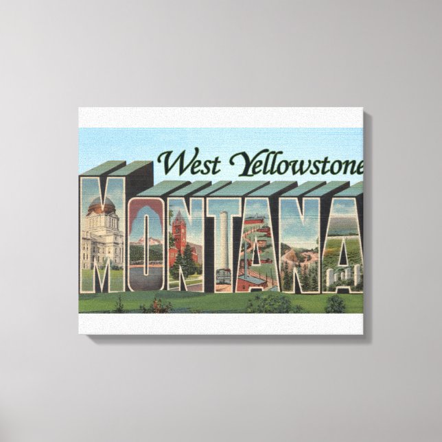West Yellowstone, Montana Canvas Print (Front)