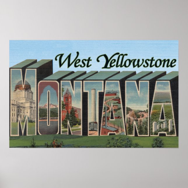 West Yellowstone, Montana Poster (Front)