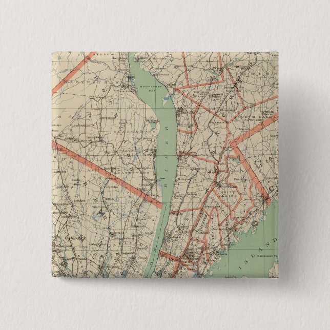 Westchester Co & surroundings 2 Inch Square Button (Front)