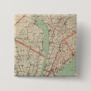 Westchester Co & surroundings 2 Inch Square Button