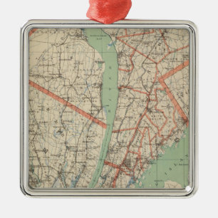 Westchester Co & surroundings Metal Ornament