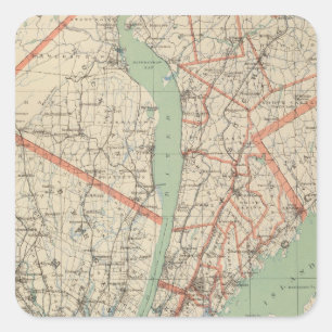 Westchester Co & surroundings Square Sticker