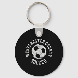Westchester County Soccer Retro Distressed 90's Vi Keychain