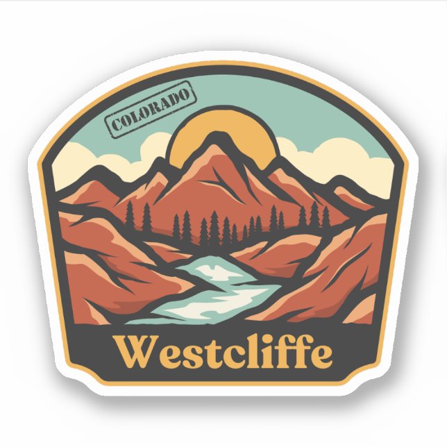Westcliffe, Colorado Sticker (Front)