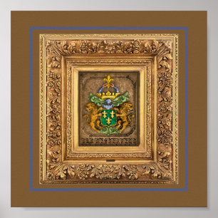 Westerfield Dutch Family Coat Of Arms. Poster