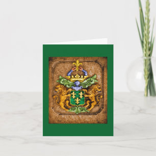 Westerfield Family Coat of Arms Card Forest Green