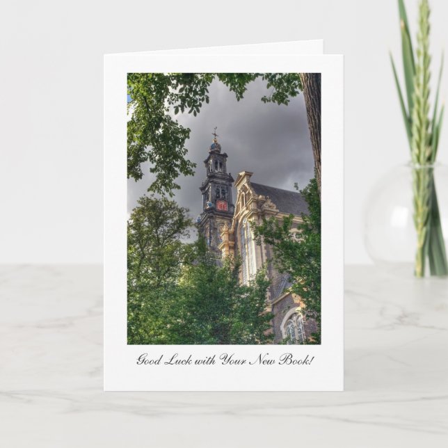 Westerkerk, Amsterdam - Good Luck with New Book Card (Front)