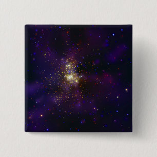 Westerlund 2, a young star cluster 2 inch square button