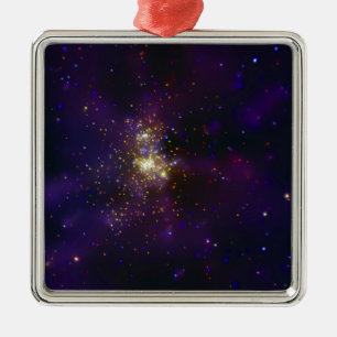 Westerlund 2, a young star cluster metal ornament