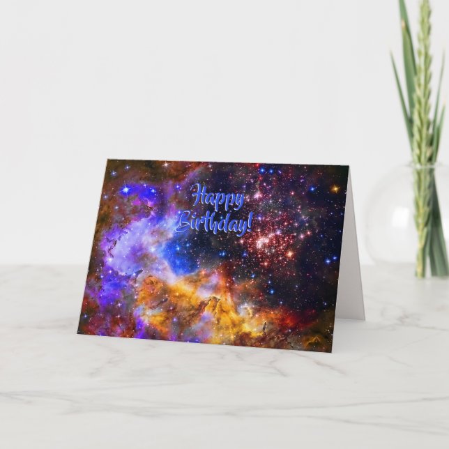 Westerlund 2 in Carina Constellation Space Picture Card (Front)