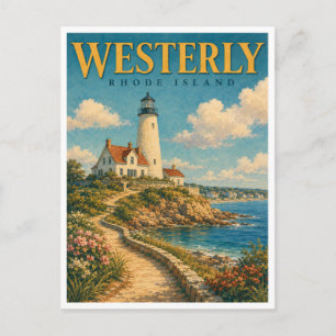 Westerly Rhode Island Watch Hill GeoSaga Postcard