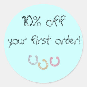 Western - 10% off your first order! classic round sticker