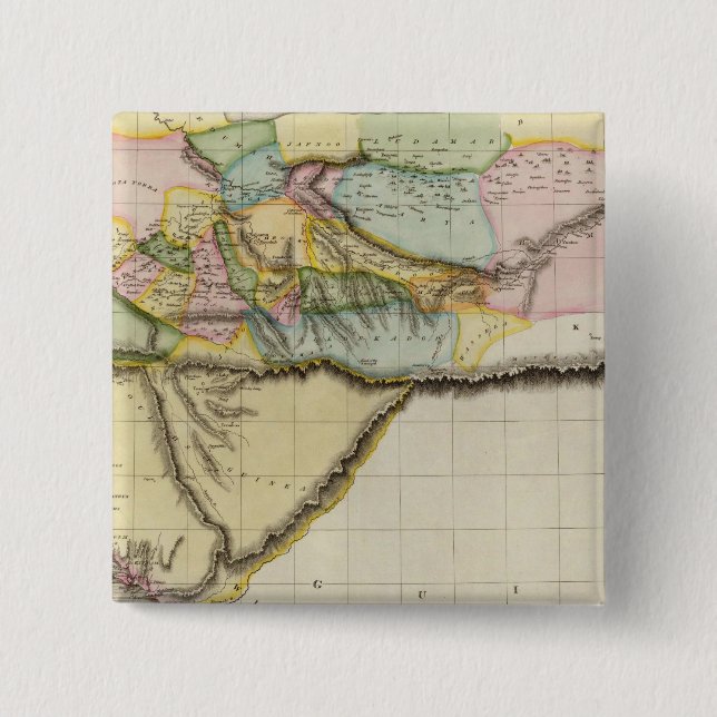 Western Africa 2 Inch Square Button (Front)