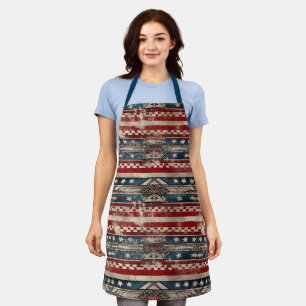 Western American Flag Apron
