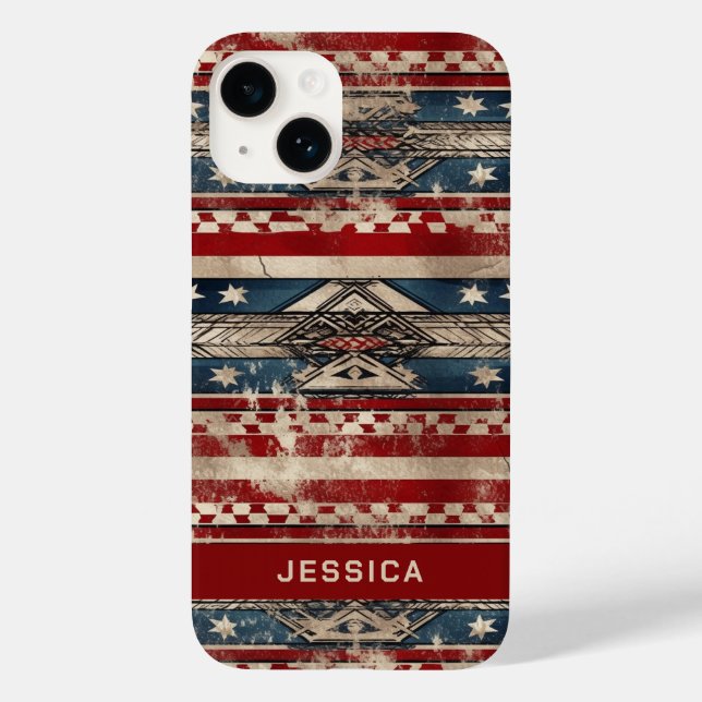 Western American Flag Case-Mate iPhone Case (Back)