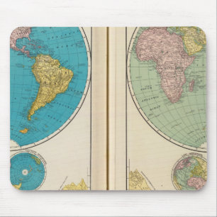 Western and Eastern Hemisphere Mouse Pad