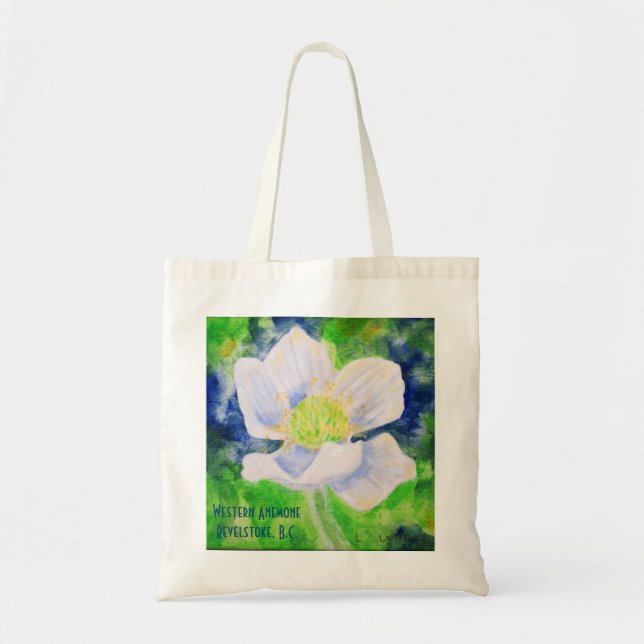 Western Anemone Tote Bag (Front)