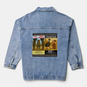 Western Animal Movie Poster Parody Denim Jacket