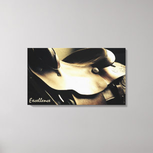 Western Art, Cowboy Saddle, Excellence Canvas Print