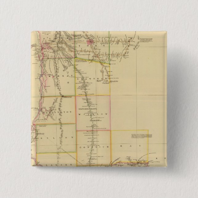 Western Australia 2 Inch Square Button (Front)