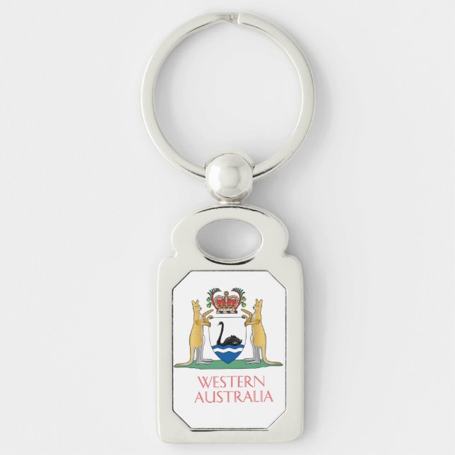 Western Australia coat of arms Keychain (Front)