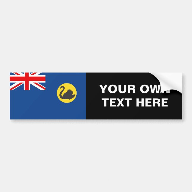 Western Australia Flag Bumper Sticker (Front)