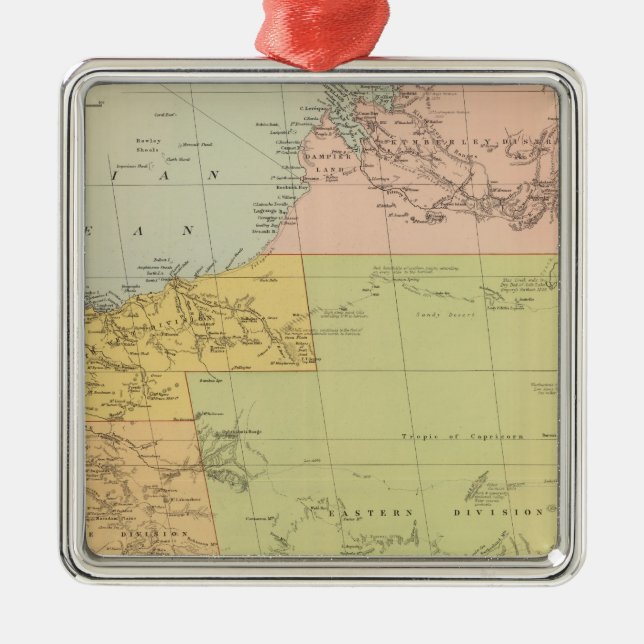 Western Australia Metal Ornament (Front)