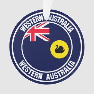 Western Australia Round Emblem Ornament