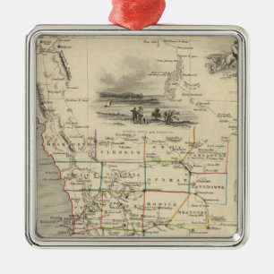 Western Australia, Swan River Metal Ornament