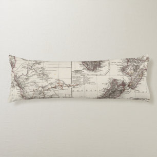 Western Australia Tasmania and New Zealand Body Pillow
