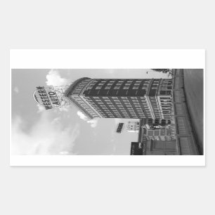 Western Auto Sign Black & White Architecture Photo Sticker