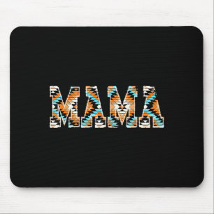Western aztec mama country cowhide mother's day mouse pad