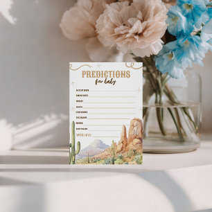 Western Baby Prediction Card