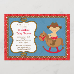 Western Baby Shower Invitation