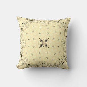 Western Bandana Throw Pillow