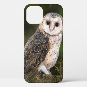 Western Barn Owl - Migned Watercolor Painting Art  iPhone 12 Pro Case