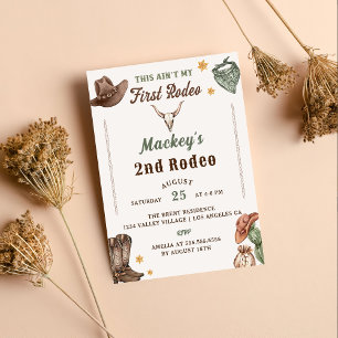 Western Birthday Party Rustic Invitation