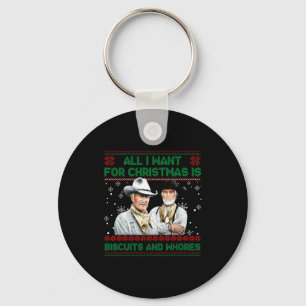 Western Biscuits And S Christmas Quote  Keychain